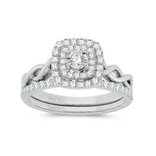 Cargar imagen en el visor de la galería, 10K 0.50ct Diamond Bridal Ring