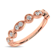 Cargar imagen en el visor de la galería, 14K Rose Gold 1/8 Ct.Tw.Diamond Stackable Band