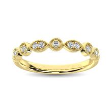 Load image into Gallery viewer, 14K Yellow Gold 1/8 Ct.Tw.Diamond Stackable Band