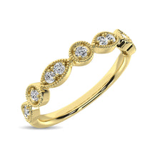 Load image into Gallery viewer, 14K Yellow Gold 1/8 Ct.Tw.Diamond Stackable Band