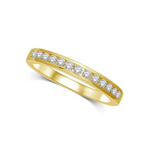 Load image into Gallery viewer, 14K Yellow Gold 1/5 Ctw Diamond Channel Set Machine Band