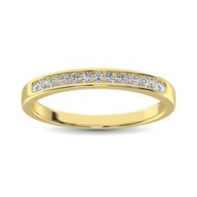 Load image into Gallery viewer, 14K Yellow Gold 1/5 Ctw Diamond Channel Set Machine Band