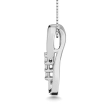 Load image into Gallery viewer, Sterling Silver Diamond Accent Infinity Pendant