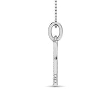 Cargar imagen en el visor de la galería, 10K White Gold 1/10 Ctw Diamond Double Heart Pendant