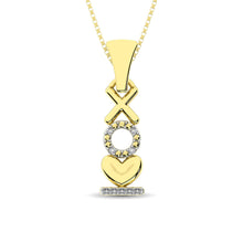 Cargar imagen en el visor de la galería, 10K Yellow Gold Diamond Accent Fashion Pendant