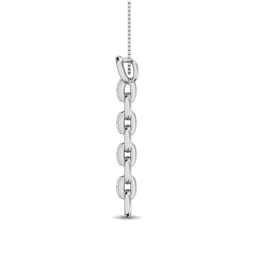 Sterling Silver Diamond Accent Fashion Pendant