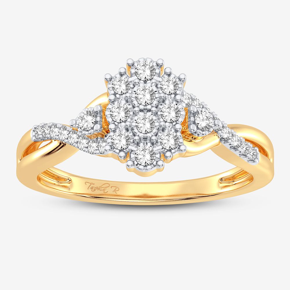 10K 0.10CT DIAMOND RING