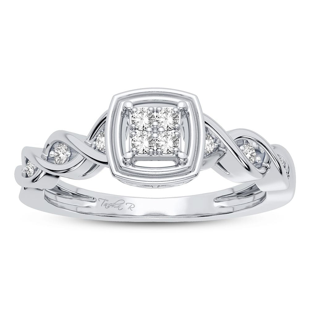 10K 0.13CT DIAMOND RING