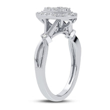 Load image into Gallery viewer, 10K 0.13CT DIAMOND RING