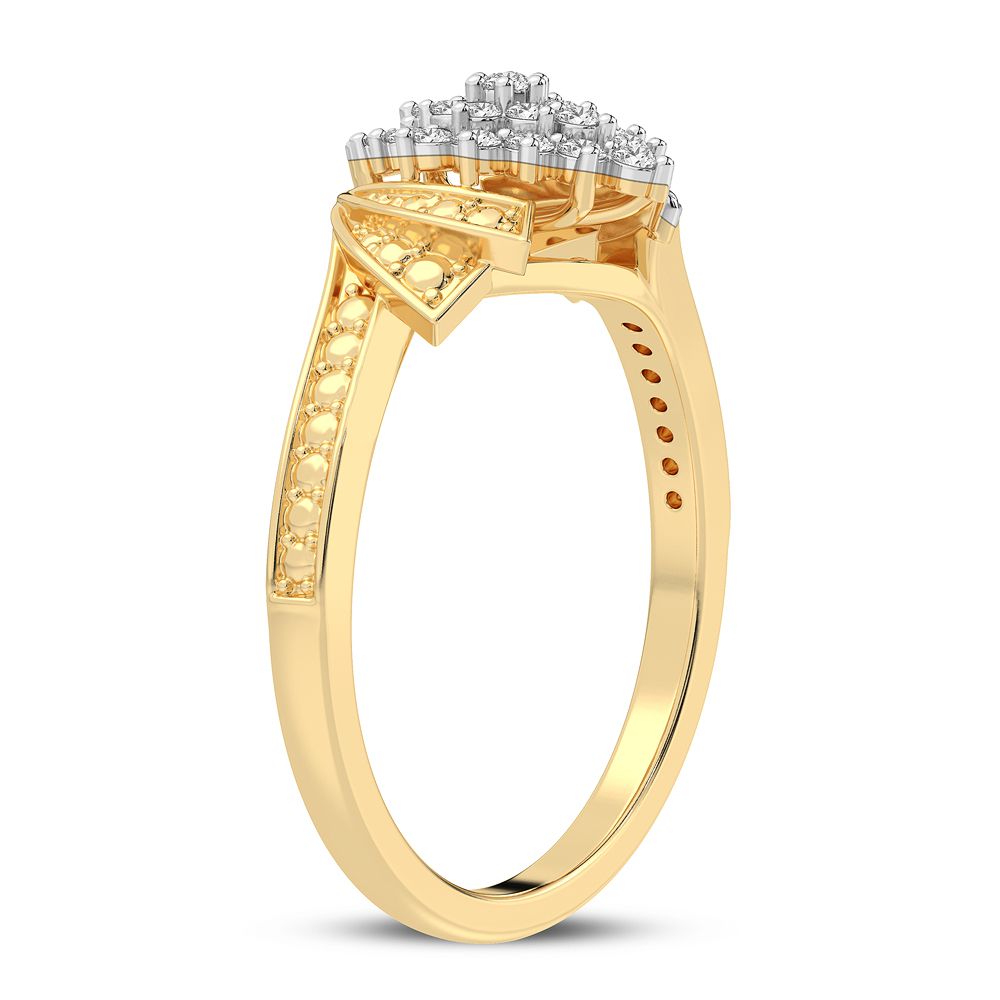 10K 0.20CT DIAMOND RING