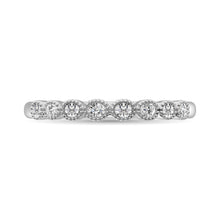 Cargar imagen en el visor de la galería, 14 White Gold Diamond 1/6 ctw Bubble stackable Band