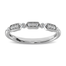 Cargar imagen en el visor de la galería, 14K White Gold 1/6 Ctw Diamond Annivesary Ring