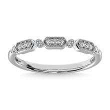 Cargar imagen en el visor de la galería, 14K White Gold 1/6 Ctw Diamond Annivesary Ring