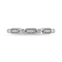 Cargar imagen en el visor de la galería, 14K White Gold 1/6 Ctw Diamond Annivesary Ring