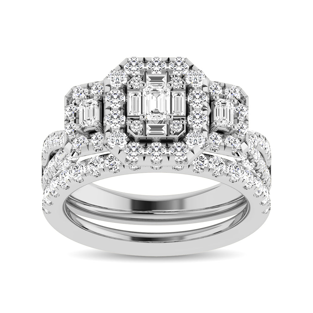 Diamond 2 Ct.Tw. Bridal Ring in 14K White Gold