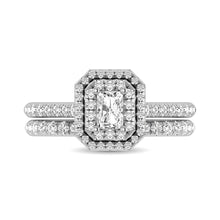 Cargar imagen en el visor de la galería, 14K White Gold 1Ct.Tw. Diamond keyani Bridal Ring