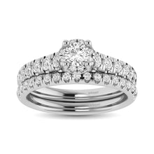 Cargar imagen en el visor de la galería, 14K White Gold 1 1/4Ct.Tw. Diamond Round Cut keyani Bridal Ring