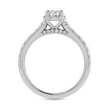 Cargar imagen en el visor de la galería, 14K White Gold 1 1/4Ct.Tw. Diamond Round Cut keyani Bridal Ring