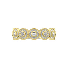 Cargar imagen en el visor de la galería, 14K Yellow Gold 1/2 Ct.Tw. Diamond Stackable Band