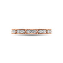 Load image into Gallery viewer, 14K Rose Gold 1/5 Ctw Diamond Band