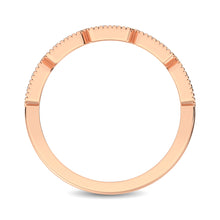 Load image into Gallery viewer, 14K Rose Gold 1/5 Ctw Diamond Band