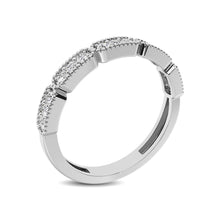 Cargar imagen en el visor de la galería, 14K White Gold 1/5 Ctw Diamond Band