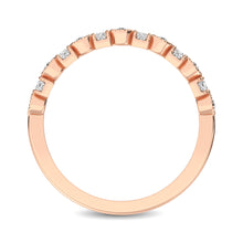 Load image into Gallery viewer, 14K Rose Gold 1/6 Ctw Diamond Band