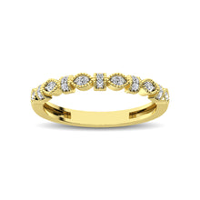 Cargar imagen en el visor de la galería, 14K Yellow Gold Marquise Frame 1/6 Ctw Diamond Band