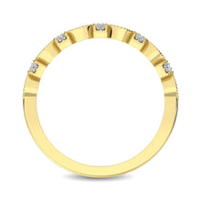 Load image into Gallery viewer, 14K Yellow Gold Marquise Frame 1/6 Ctw Diamond Band