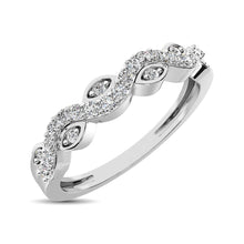 Load image into Gallery viewer, Diamond 1/6 Ctw  Twist Band in 14K White Gold