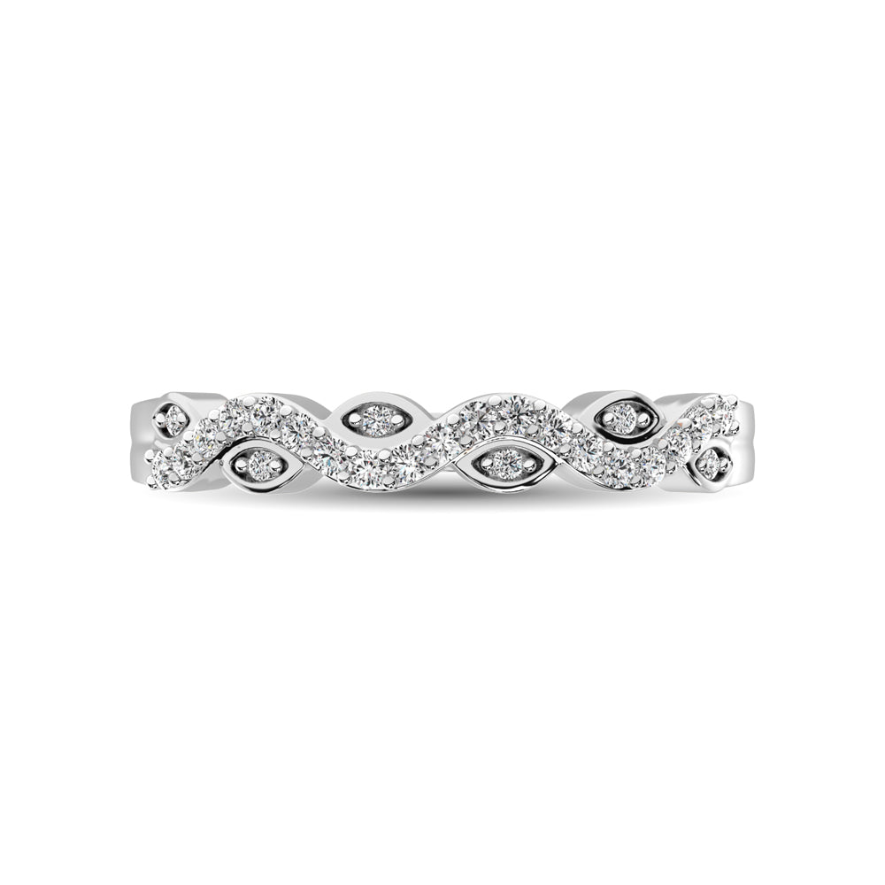 Diamond 1/6 Ctw  Twist Band in 14K White Gold