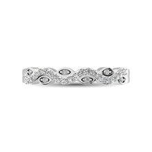 Load image into Gallery viewer, Diamond 1/6 Ctw  Twist Band in 14K White Gold