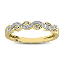 Cargar imagen en el visor de la galería, Diamond 1/6 Ctw  Twist Band in 14K Yellow Gold