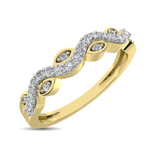 Cargar imagen en el visor de la galería, Diamond 1/6 Ctw  Twist Band in 14K Yellow Gold