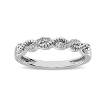 Cargar imagen en el visor de la galería, Diamond 1/10 Ctw  Twist Band in 14K White Gold