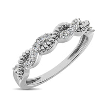 Load image into Gallery viewer, Diamond 1/10 Ctw  Twist Band in 14K White Gold