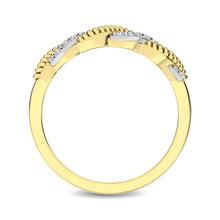 Cargar imagen en el visor de la galería, Diamond 1/10 Ctw  Twist Band in 14K Yellow Gold