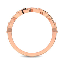 Load image into Gallery viewer, 14K Rose Gold 1/8 Ctw Diamond Band