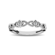 Load image into Gallery viewer, 14K White Gold 1/8 Ctw Diamond Band