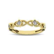 Load image into Gallery viewer, 14K Yellow Gold 1/8 Ctw Diamond Band