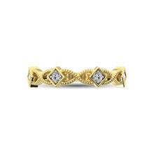 Cargar imagen en el visor de la galería, 14K Yellow Gold 1/8 Ctw Diamond Band