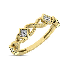 Cargar imagen en el visor de la galería, 14K Yellow Gold 1/8 Ctw Diamond Band