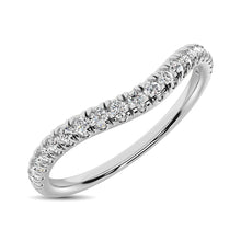 Cargar imagen en el visor de la galería, 14K White Gold 1/6 ctw Contour Band Ring