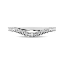 Cargar imagen en el visor de la galería, 14K White Gold 1/6 ctw Contour Band Ring