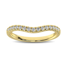 Load image into Gallery viewer, 14K Yellow Gold 1/3 Ct.Tw. Diamond Curve Band