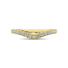 Load image into Gallery viewer, 14K Yellow Gold 1/3 Ct.Tw. Diamond Curve Band