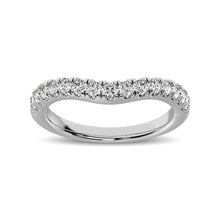 Cargar imagen en el visor de la galería, 14K White Gold 1/2 Ct.Tw. Diamond Curve Band