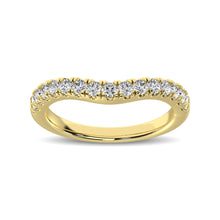 Cargar imagen en el visor de la galería, 14K Yellow Gold 1/2 Ct.Tw. Diamond Curve Band