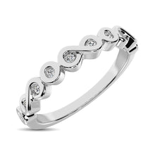 Load image into Gallery viewer, 14K White Gold 1/10 Ctw Diamond Band