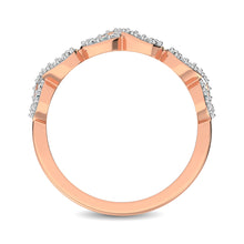 Cargar imagen en el visor de la galería, 14K Rose Gold 1/4 Ct.Tw. Diamond Open Frame Stackable Band